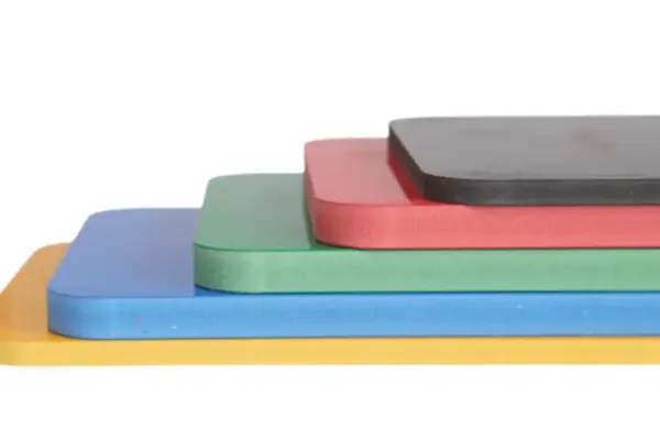 multi color pvc foam board with rounded corners